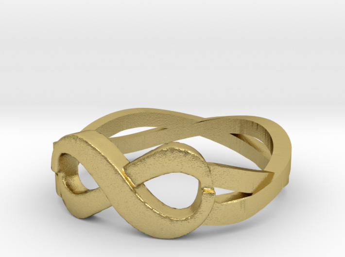Infinity Promise Ring size 6 3d printed
