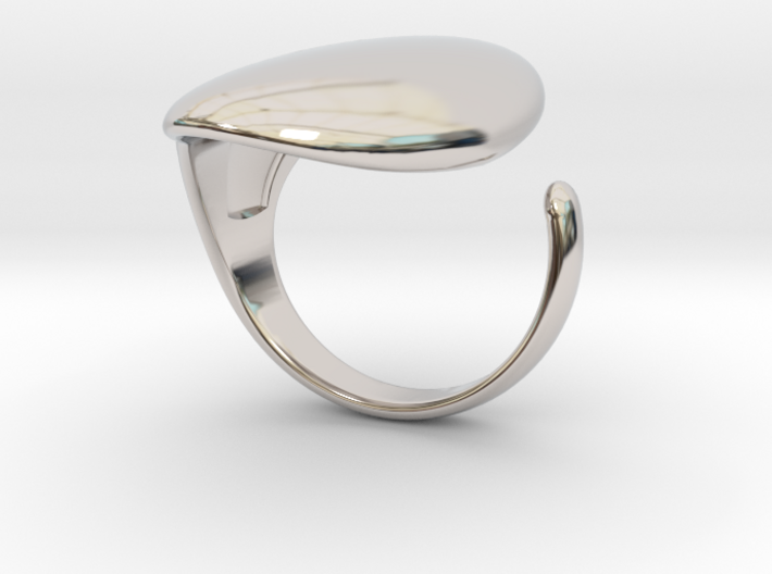 Plain Knuckle Ring 3d printed