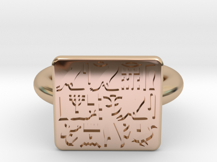 Ring of Priest Sienamun - Gold 3d printed 