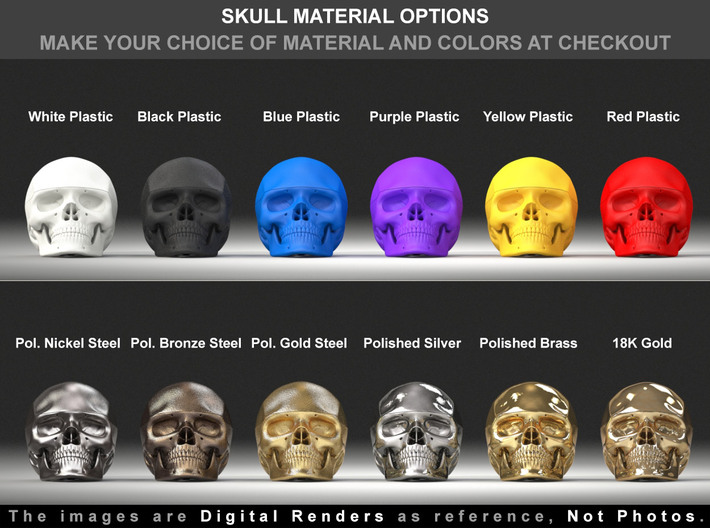 Skull Ring Box (FULL MODEL) - Engagement Ring Box 3d printed The X-Bone Stand is sold separately. (Ring shown not included)