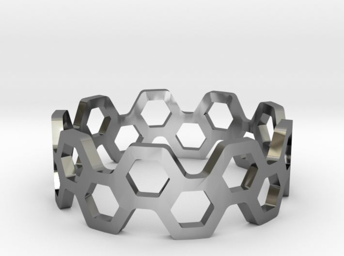 bee ring 2 rows all sizes, multisize 3d printed
