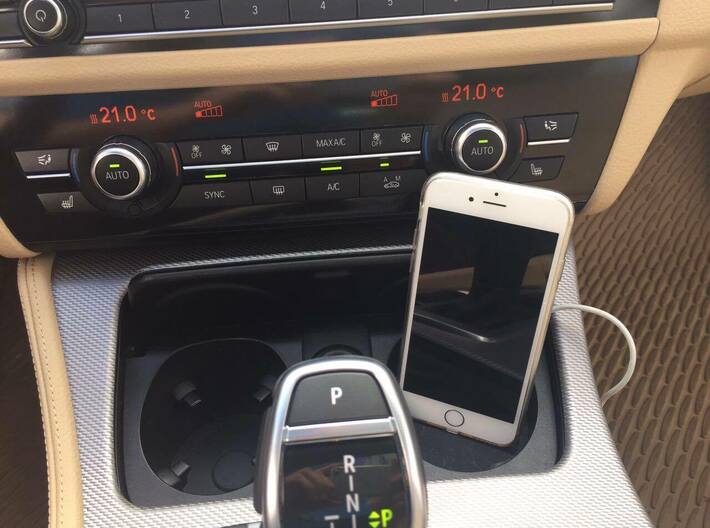 Car Mount for iPhone for BMW X5 Series 3d printed iPhone car mount for BMW
