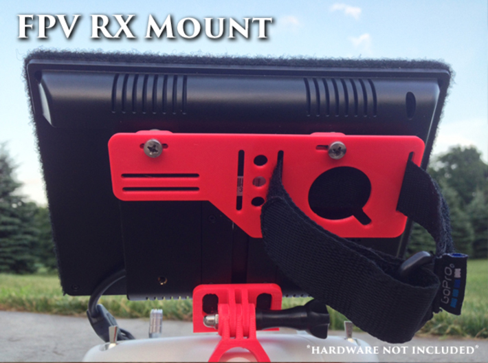 FPV RX mount slim 3d printed