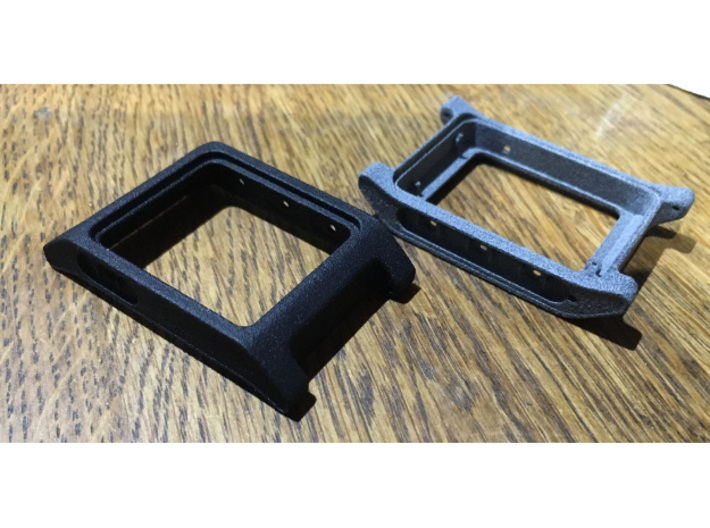 Pebble 2 Smartwatch Replacement Case 3d printed Black professional plastic and Grey professional plastic
