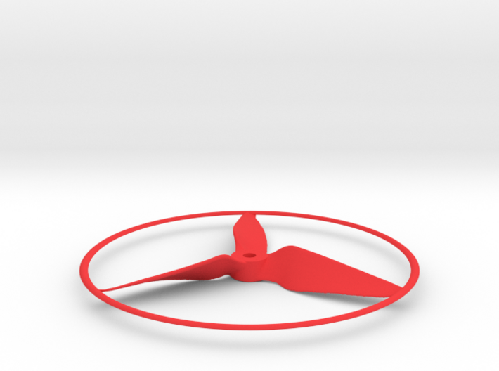 Drone Propeller - 5&quot; CCW Puller With Rim 3d printed