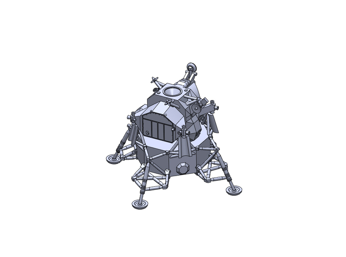 Lunar Lander Module  rev2 3d printed 