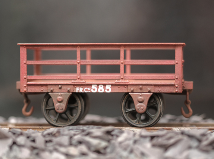 FRB01 - FR2 Ton Iron Slate Wagon (Unbraked) SM32 3d printed Completed Wagon (Other parts are required to complete, see description)