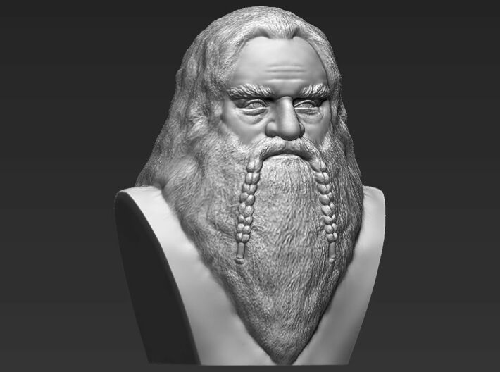 Gimli bust the Lord of the Rings 3d printed 