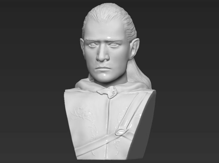 Legolas from the Lord of the Rings bust 3d printed 