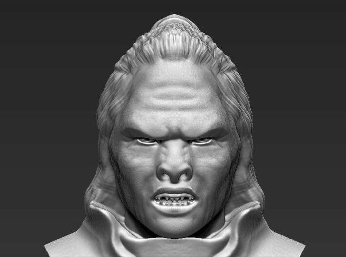 Lurtz Uruk-Hai from the Lord of the Rings bust 3d printed 