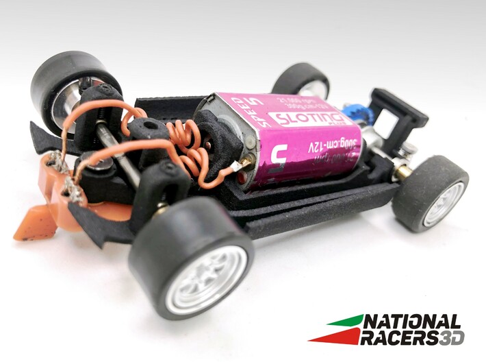 3D Chassis for Scalextric MlNl CPR (Inline-AiO) 3d printed 