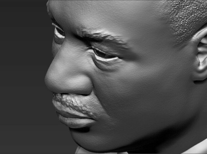 Martin Luther King bust 3d printed 