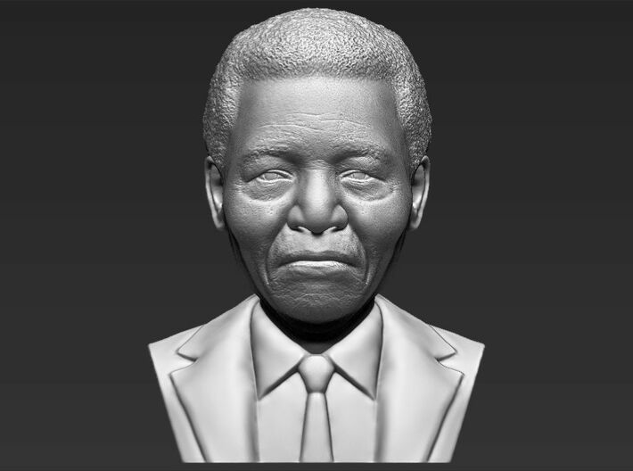 Nelson Mandela bust 3d printed