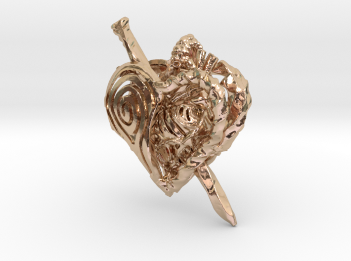 Iron Heart Perfume Locket V.2 3d printed