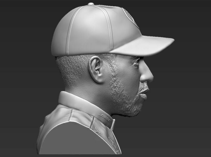 Lewis Hamilton bust 3d printed 