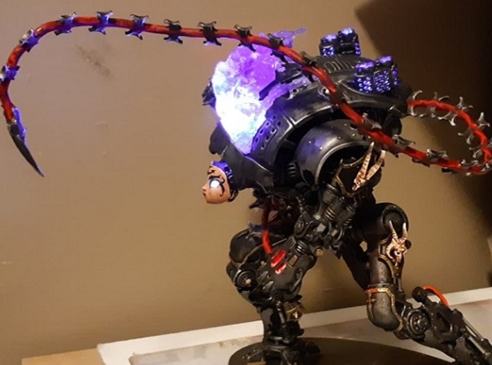 Darksiders - Fury's Whip - Imperial Knight Scale 3d printed Assembled Whip on a 3mm aluminum wire.