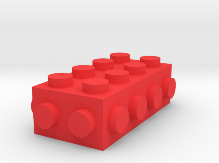 Custom LEGO-Inspired brick 4x2 3d printed