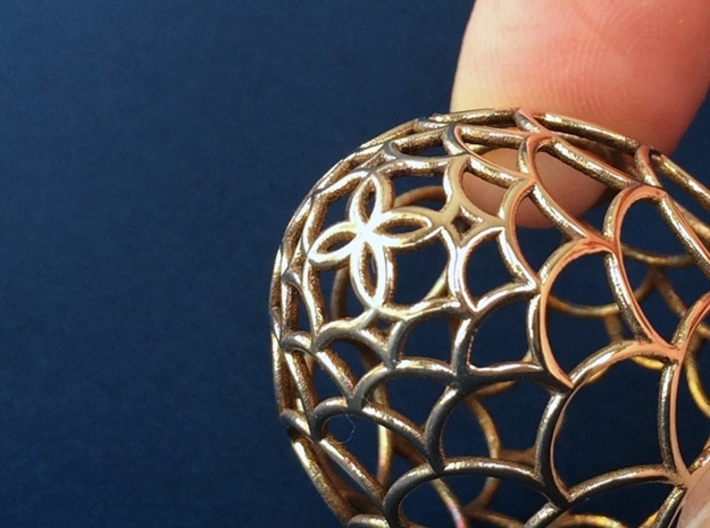 Filigree Egg - 3D Printed in Metal for Easter 3d printed 
