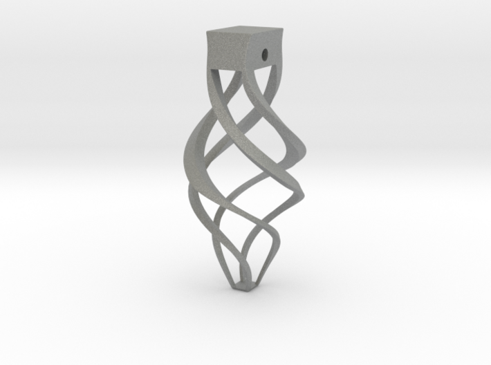 Smooth Spiral Pendant 3d printed