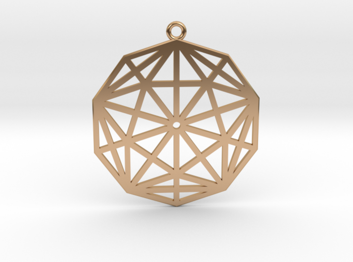 2D Rhombic Triacontahedron 3d printed