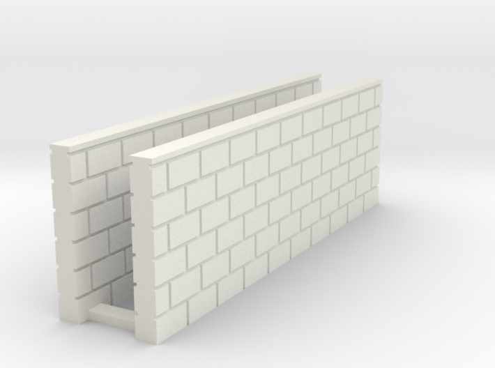 Block Wall - Butt Wall - L2 3d printed Part # BWJ-034