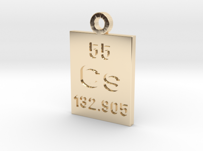 Cs Periodic Pendant 3d printed