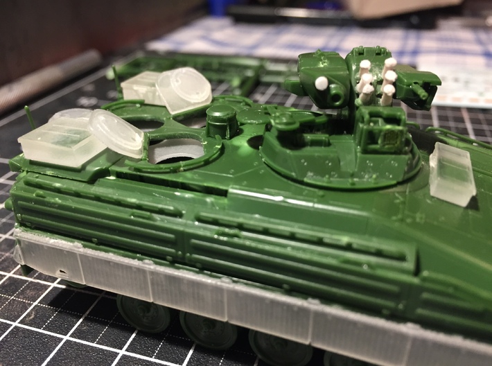 Umbausatz: SPz Marder 1A3 auf Marder 1A5 1:72 /Con 3d printed Revell Marder work in Progress with added  Prints  (smoke launchers not included)