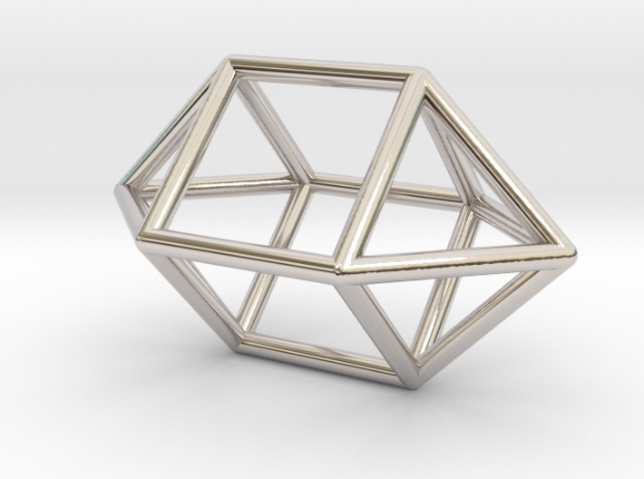 0758 J15 Elongated Square Dipyramid (a=1cm) #1 3d printed