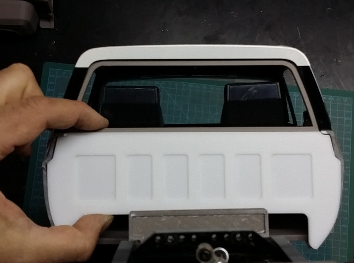 Rear Cab Window for RC4WD K5 Blazer Body 3d printed 