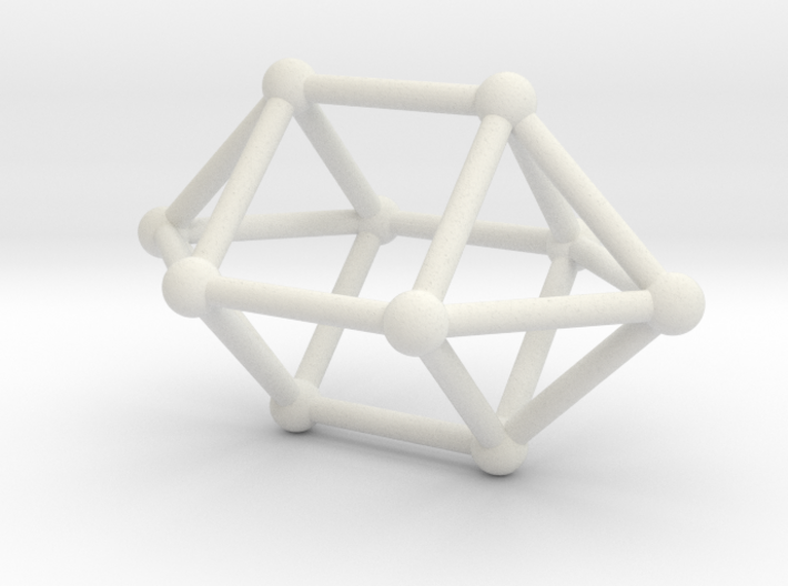 0759 J15 Elongated Square Dipyramid (a=1cm) #2 3d printed