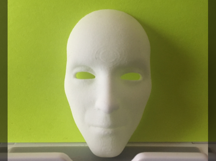 Blank Venetian Mask - Male 1 (Hollow) 3d printed 