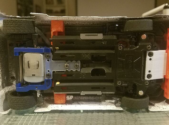 Mini-z Euro Truck Golem Complete Mounting System 3d printed 