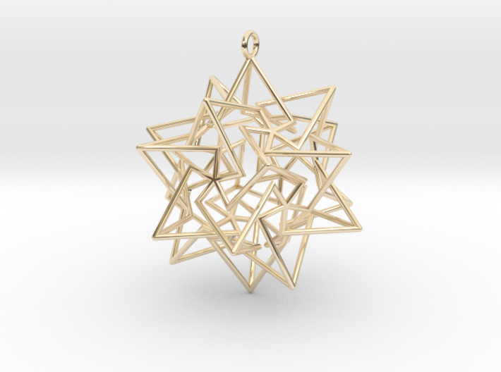 Star Dodecahedron Pendant 3d printed