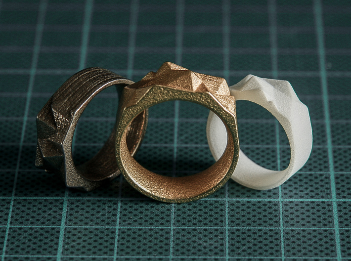 Triangulated Ring - 15mm 3d printed 