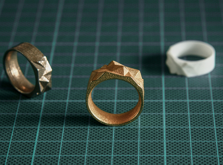 Triangulated Ring - 22mm 3d printed 