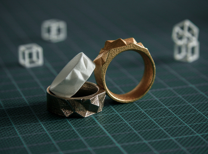 Triangulated Ring - 20mm 3d printed