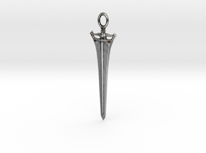 Dragonslayer Swordspear pendant 3d printed
