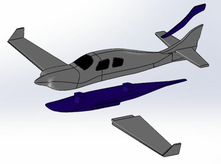 Lancair IV wing LH 3d printed 