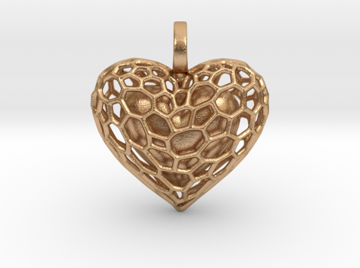 Inner Heart Pendant 3d printed
