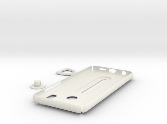 Case for Huawei P20 Lite with holding ring 3d printed White Natural 