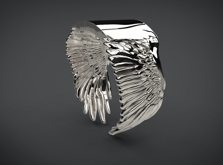 Wings Ring 3d printed 