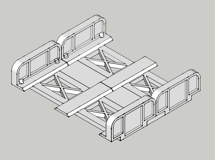 JOINER, DOUBLE TRACK 3d printed 