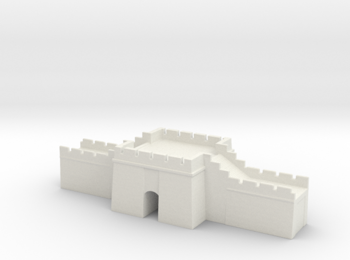 the great wall of china 1/350 gate pass 3d printed