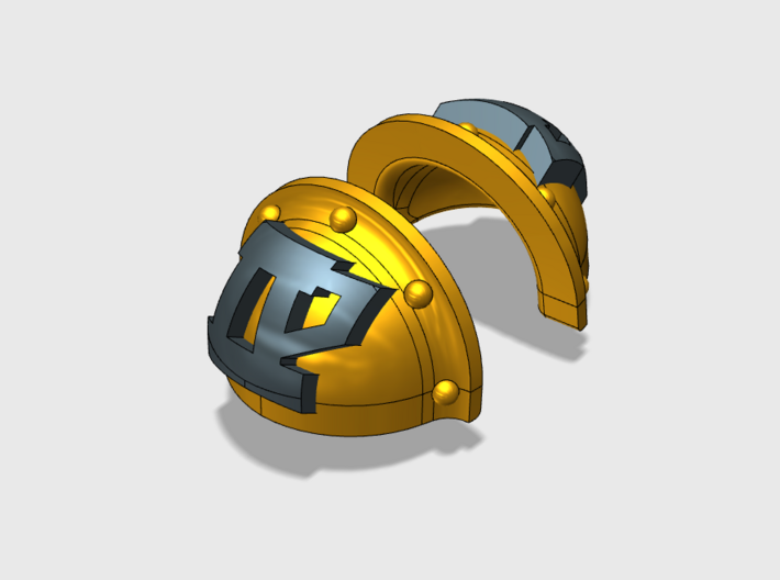 30x Clan McFlaggon - Argonaut Shoulder Pads 3d printed