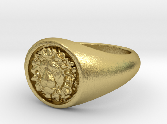 Lion Ring 3d printed