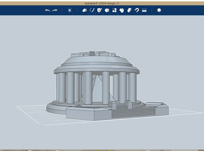 Temple of the Sun Large Model Display Piece 3d printed