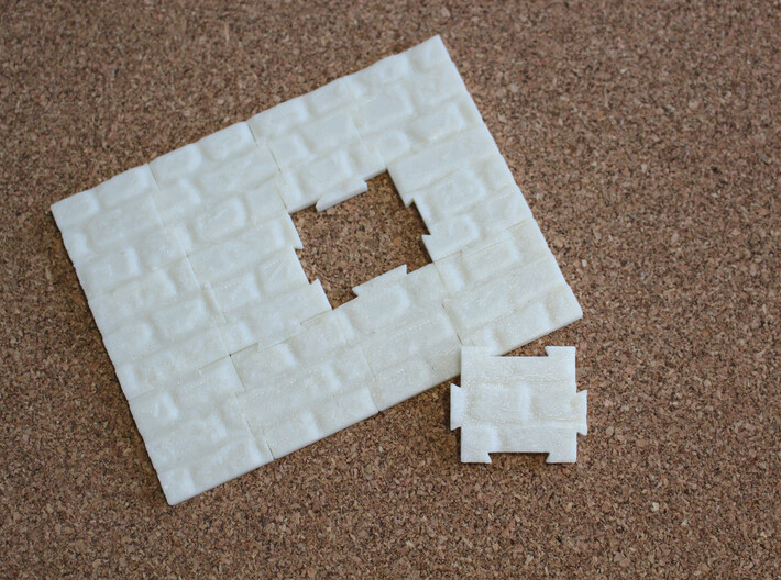 Jigsaw "The wall" (12 pieces) 3d printed 