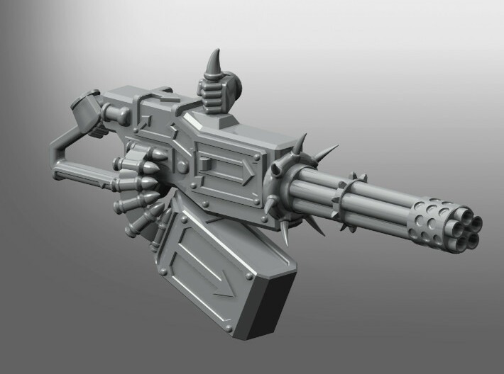 Corrupted Prime Gatling Cannon 3d printed