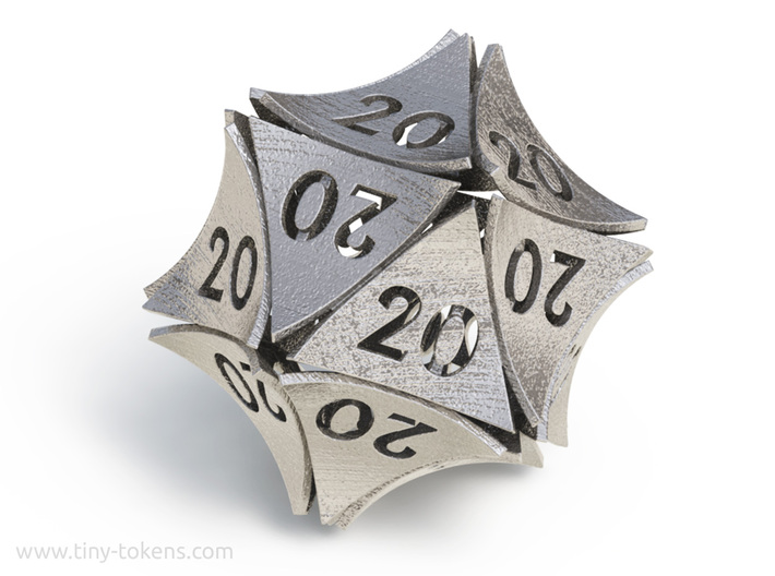 Peel All 20's version - Novelty D20 gaming dice 3d printed 