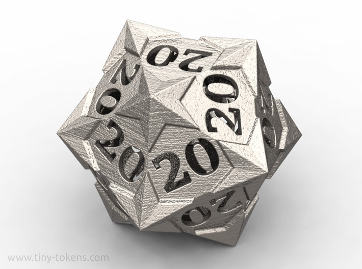 Starry All 20's version - Novelty D20 gaming dice 3d printed